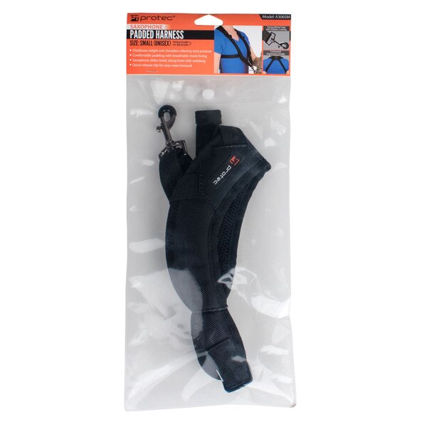 Saxophone Harness Deluxe Padded, Metal Snap, Size Smaller Protec